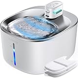 FEELNEEDY Fuente para Gatos sin Cable a Pila con Sensor de Movimiento, 4L Fuente de Agua Fría
