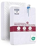 Utopia Bedding Protector Colchón 150 x 200 x 30 cm Impermeable, Certificación Oeko