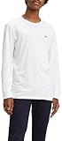 Levi's Long-Sleeve Original Housemark Tee, T-Shirt para Hombre, Cotton + Patch White
