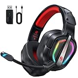 Fachixy FC200 Cascos Gaming Inalámbricos, 2.4GHz Bluetooth Auriculares Gaming Inalambricos