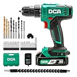 DCA Taladro Atornillador Inalámbrico, par de 40 Nm, Portabrocas Automático de 10 mm