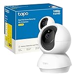 Tapo Cámara de vigilancia WiFi interior 360° 1080p, visión nocturna, notificaciones en tiempo real