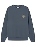 Springfield Native Crew Neck L/S Graphic Sweatshirt Sudadera Estampada, Azul, L para Hombre