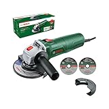 Bosch amoladora pequeña UniversalGrind 7-125 750W; con 2 discos de corte recto y 1 disco de amolado