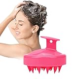 【 Phantasy 】 Masajeador Cuero Cabelludo, Cepillo Pelo de Silicona para Champú y Masaje Cabeza