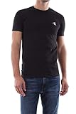 Calvin Klein Camiseta de Manga Corta Hombre CK Essential Slim Fit, Negro (CK Black), M