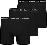Calvin Klein Calzoncillos bóxer Hombre Pack de 3 Trunks Ropa Interior, Negro (Black W Black WB), M
