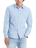 Levi's Long-Sleeve Battery Housemark Slim Camisa, Soft Chambray Blue, L Hombre