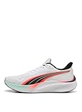 PUMA Pounce Lite, Zapatillas para Correr de Carretera Unisex Adulto, Blanco Rojo Brillante, 43 EU