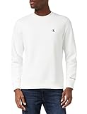 Calvin Klein Sudadera Hombre CK Essential sin Capucha, Blanco (Bright White)