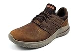 Skechers Delson 3.0 Ezra, Zapatillas Hombre, Dark Brown, 44 EU