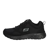 Skechers Burns- Agoura Hombre Scarpe da ginnastica, Black, 43 EU