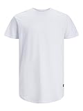 Jack & Jones Jjenoa tee SS Crew Neck Noos Camiseta, Blanco, L para Hombre