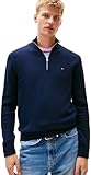 Tommy Jeans Chaqueta con Cremallera Hombre Light con Cuello Alto, Azul (Dark Night Navy)