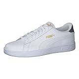 PUMA Smash V2 L, Zapatillas de Deporte Unisex adulto, Puma White-Puma White-Peacoat-Puma Team Gold