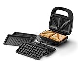 Philips Sandwichera Serie 5000-3 juegos de platos para paninis, sándwiches y gofres