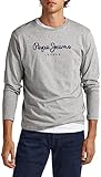 Pepe Jeans Eggo Camiseta para Hombre Slim Fit Manga Larga Gris, M