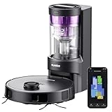 Eureka NERE10s Robot Aspirador y Fregasuelos con Vaciado automático de Polvo,Aspirador Robot 4000 Pa
