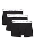Calvin Klein Calzoncillos bóxer Hombre Pack de 3 Trunks Ropa Interior, Negro