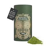 Ancient Brave - Matcha + Collagen - Té Matcha con Péptidos de Colágeno Hidrolizado en polvo, 150 g