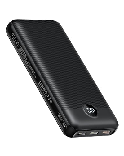 VEGER Power Bank 27000mAh Bateria Externa con Pantalla LED