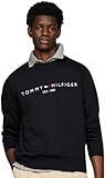 Tommy Hilfiger Sudadera Hombre Tommy Logo sin capucha, Azul (Desert Sky)