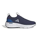 adidas Cloudfoam GO Sock Shoes, Zapatos Hombre, Dark Blue/halo Silver/Core Black, 46 2/3 EU