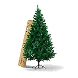 MURIS Árbol de Navidad Artificial, 180 cm, Estructura Desmontable, Ramas Abatibles