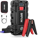 BRPOM Arrancador de Coches, 7000A 21800mAh Arrancador de Baterias de Coche 12V