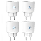 ANTELA Enchufe Inteligente WiFi 16A 3680W con Monitor de Energía