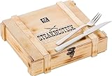 Zwilling Juego de cubiertos para bistec para 6 personas, 12 piezas, 6 cuchillos y 6 tenedores