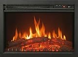 CHEMIN'ARTE Chimenea eléctrica empotrable Oxford con Efecto de Llama Leds
