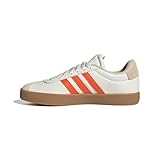 adidas VL Court 3.0 Shoes, Zapatillas Mujer, Core White Impact Orange Gold Met