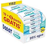 Dodot Toallitas Pure Aqua Para Bebé,1152 Toallitas (24 Packs de 48 Unidades)