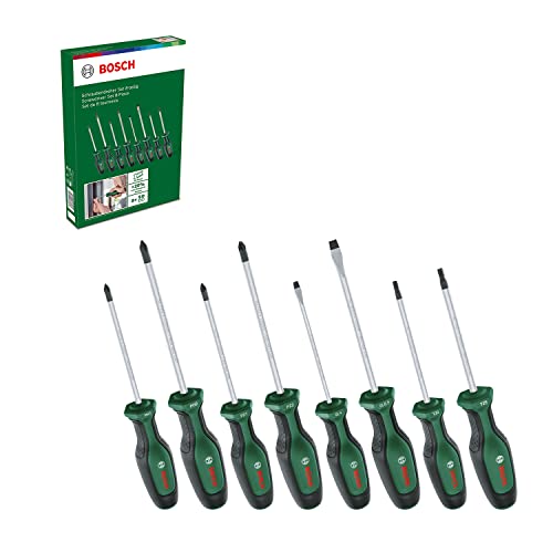 Juego de destornilladores Bosch, 8 piezas de alto rendimiento para bricolaje