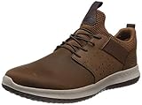 Skechers Delson Axton, Zapatilla Baja Hombre, Dark Brown