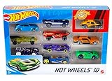 Hot Wheels Pack de 10 Vehiculos, Coches de Juguete (Modelos Surtidos, selección aleatoria)