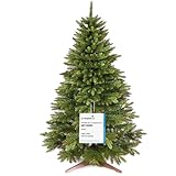 Árbol de Navidad Artificial Premium 150cm – Ramas Densas y Realistas, Soporte de Madera y Bolsa