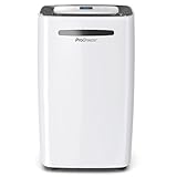 Pro Breeze Deshumidificador Antihumedad 20L, Habitaciones hasta 30m2, Depósito Extraíble
