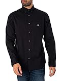 GANT REG Poplin - Camiseta clásica para Hombre, Color Negro