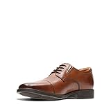 Clarks Tilden Cap, Zapatos para Hombre, Marrón Brown Dark Tan Leather