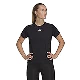 adidas Mujer AEROREADY Train Essentials Minimal Branding Crewneck tee, Black,