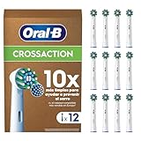 Oral-B Pro CrossAction Recambios Originales para Cepillo de Dientes Eléctrico, Pack de 12