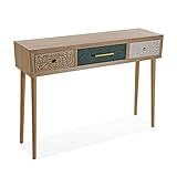Versa Bridge Mueble Recibidor Estrecho para Entrada o Pasillo, Mesa Consola
