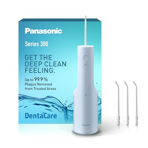 Irrigador bucal Panasonic Serie 300 con 4 Boquillas Regulares y 5 Configuraciones De Presión