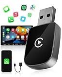 WityEye Adaptador CarPlay Inalámbrico Bluetooth V5.3 Conexión Estable, 5.8GHz WiFi de Alta Velocidad