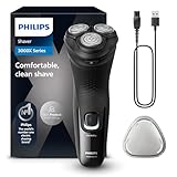 Philips Serie X3000 Afeitadora Eléctrica Hombre, Máquina de Afeitar Barba con Cortapatillas