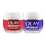 Crema facial de día Olay Regenerist y crema de noche Olay Retinol 24