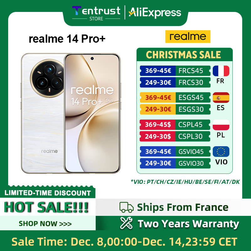 Version Global - Realme 14 Pro+ 5G