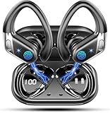 Rolosar Auriculares Inalambricos Deportivos, Auriculares Bluetooth 5.4 HiFi Estéreo con 4 HD Mic 50H